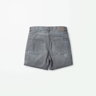 MADNESS SPLATTERED CRUSH DENIM SHORTS