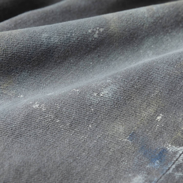 MADNESS SPLATTERED CRUSH DENIM SHORTS