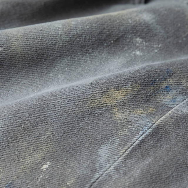 MADNESS SPLATTERED CRUSH DENIM SHORTS