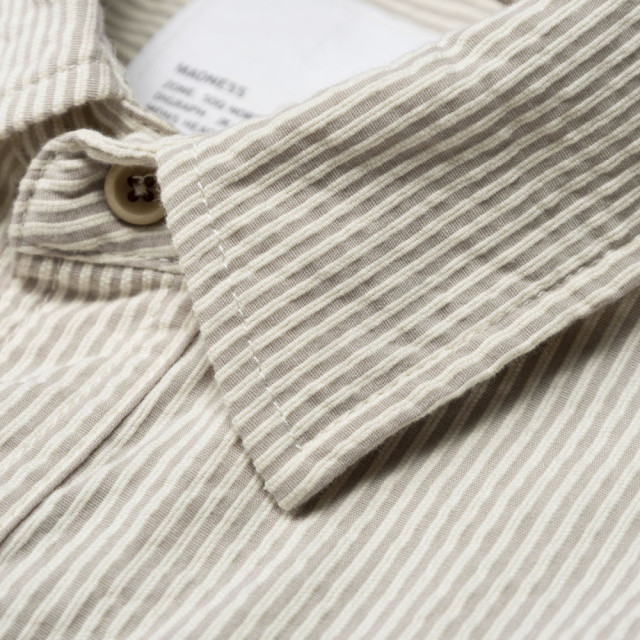 MADNESS DYED SUCKER STRIPE LOUNGE SHIRT