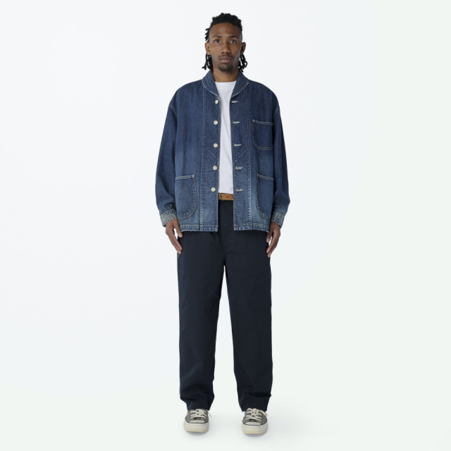 MADNESS NV. SHAWL COLLAR NEP DENIM COVERALL