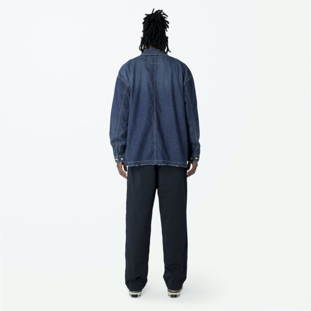 MADNESS NV. SHAWL COLLAR NEP DENIM COVERALL