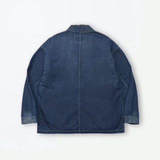 MADNESS NV. SHAWL COLLAR NEP DENIM COVERALL