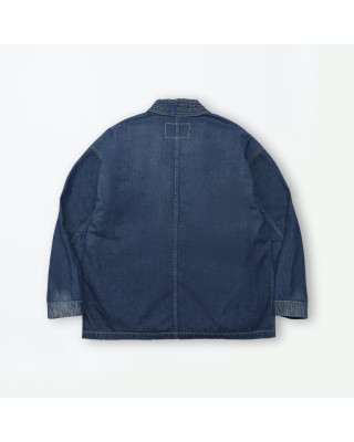 MADNESS NV. SHAWL COLLAR NEP DENIM COVERALL