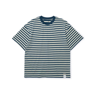 MADNESS STRIPED LABEL TEE