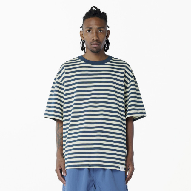 MADNESS STRIPED LABEL TEE