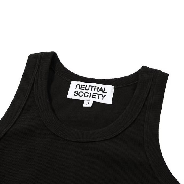 NEUTRAL SOCIETY SNOW WASH CROPPED TANK TOP