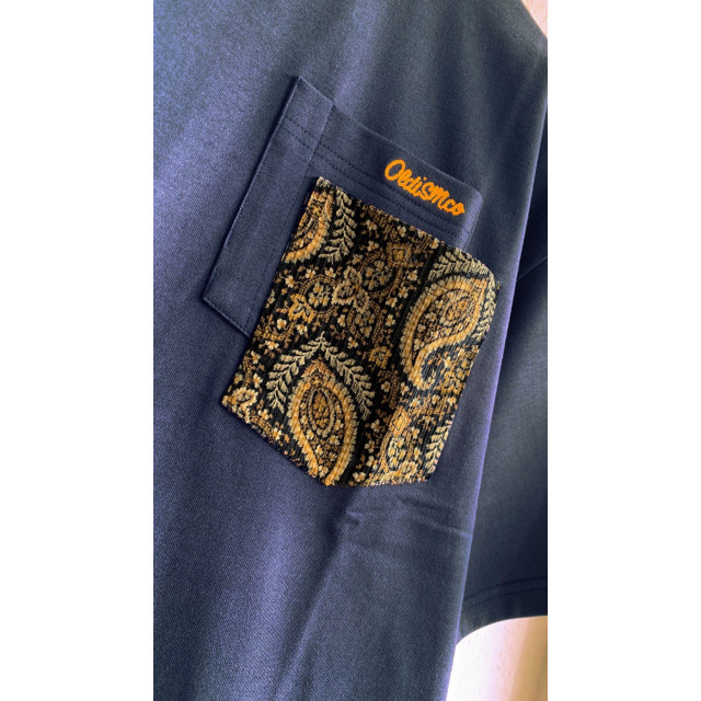  OLD/SM® OVERSIZE EMBROIDERY PAISLEY POCKET TEE