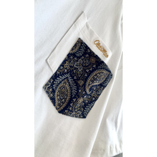  OLD/SM® OVERSIZE EMBROIDERY PAISLEY POCKET TEE