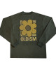 OLD/SM ® OVERSIZE EMBROIDERY CRACK SUNFLOWER L/S TEE