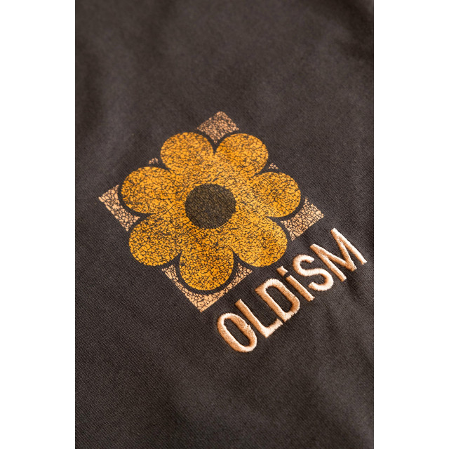 OLD/SM ® OVERSIZE EMBROIDERY CRACK SUNFLOWER L/S TEE