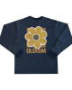 OLD/SM ® OVERSIZE EMBROIDERY CRACK SUNFLOWER L/S TEE