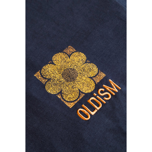 OLD/SM ® OVERSIZE EMBROIDERY CRACK SUNFLOWER L/S TEE