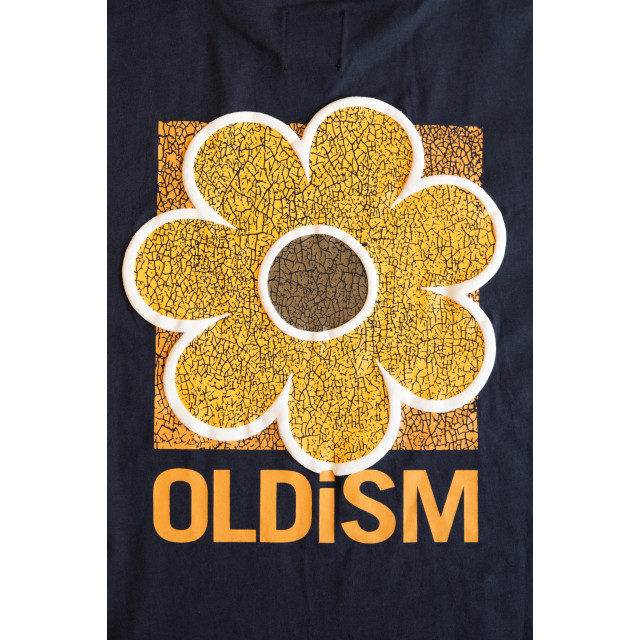 OLD/SM ® OVERSIZE EMBROIDERY CRACK SUNFLOWER L/S TEE