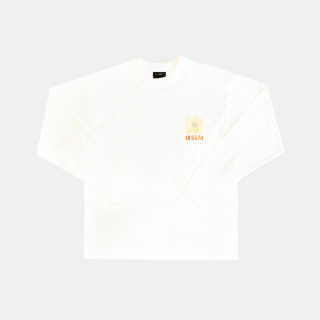 OLD/SM ® OVERSIZE EMBROIDERY CRACK SUNFLOWER L/S TEE