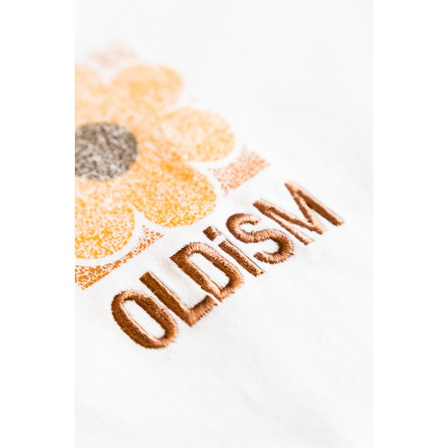 OLD/SM ® OVERSIZE EMBROIDERY CRACK SUNFLOWER L/S TEE