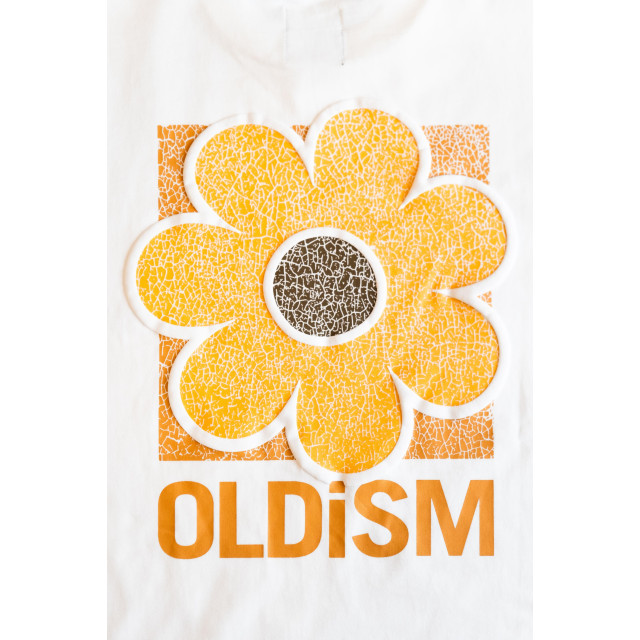 OLD/SM ® OVERSIZE EMBROIDERY CRACK SUNFLOWER L/S TEE