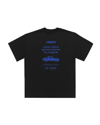 OLD/SM ® OVERSIZE FLOCKING PRINT RACING TEE