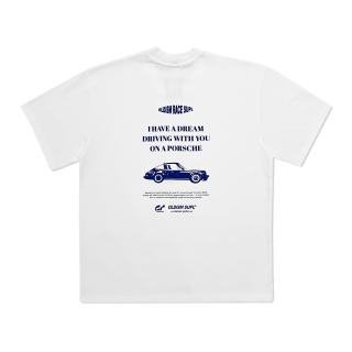 OLD/SM ® OVERSIZE FLOCKING PRINT RACING TEE