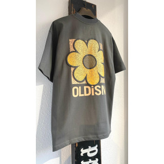 OLD/SM ® OVERSIZE EMBROIDERY CRACK SUNFLOWER TEE