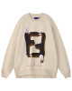 ORI FREDERIQO PRINTED SLIT SWEATSHIRT