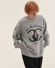 ORI FREDERIQO PRINTED SLIT SWEATSHIRT