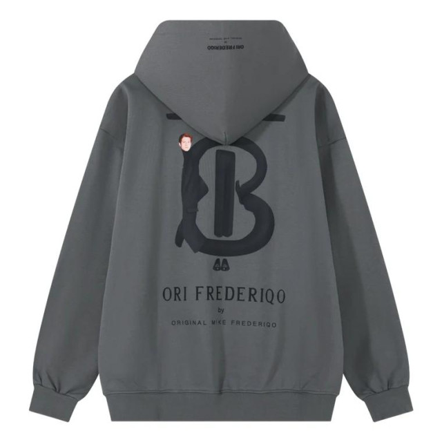 ORI FREDERIQO PRINTED HOODED SWEATSHIRT