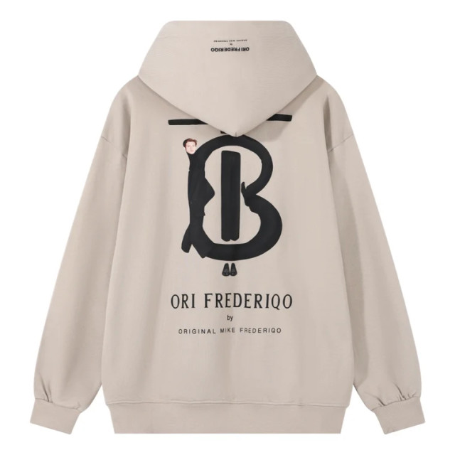 ORI FREDERIQO PRINTED HOODED SWEATSHIRT