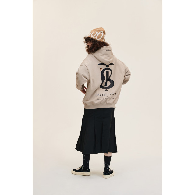 ORI FREDERIQO PRINTED HOODED SWEATSHIRT