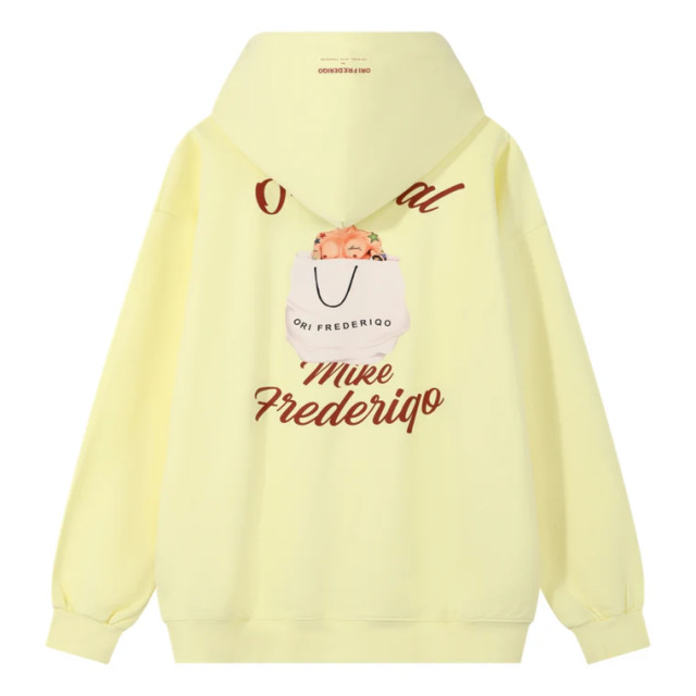 ORI FREDERIQO PRINTED HOODED SWEATSHIRT