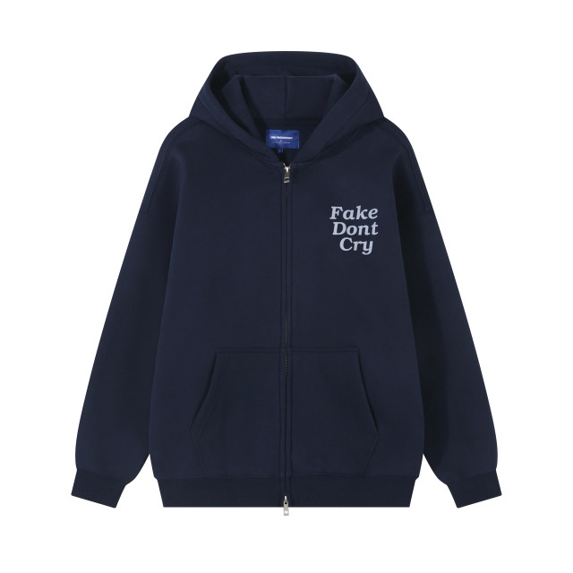 ORI FREDERIQO WASHED ZIP UP HOODED SWEATSHIRT