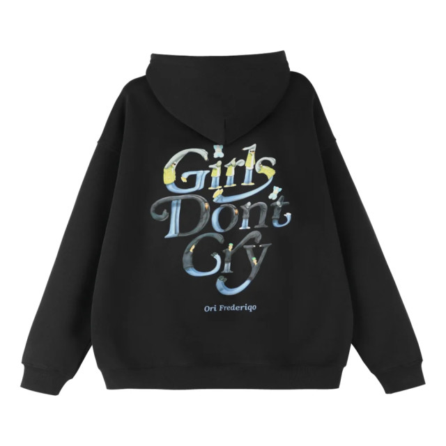 ORI FREDERIQO WASHED ZIP UP HOODED SWEATSHIRT