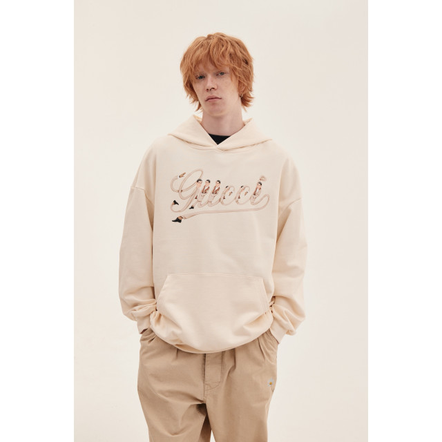 ORI FREDERIQO PRINTED HOODED SWEATSHIRT