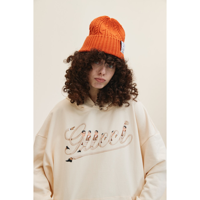 ORI FREDERIQO PRINTED HOODED SWEATSHIRT