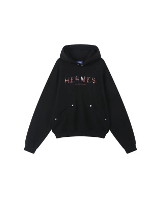ORI FREDERIQO PRINTED HOODED SWEATSHIRT