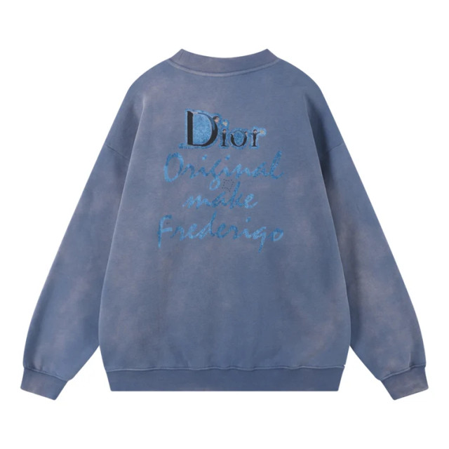 ORI FREDERIQO WASHED PRINT FLEECE CREWNECK SWEATSHIRT