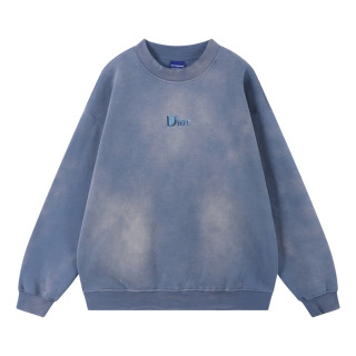ORI FREDERIQO WASHED PRINT FLEECE CREWNECK SWEATSHIRT