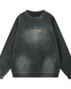 ORI FREDERIQO WASHED PRINT FLEECE CREWNECK SWEATSHIRT