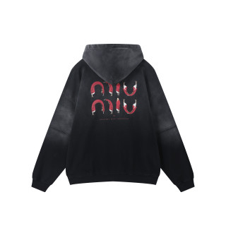  ORI FREDERIQO WASHED PRINT HOODIES