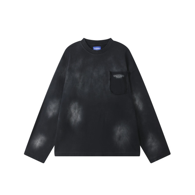 ORI FREDERIQO WASHED PRINT LONG-SLEEVE T-SHIRT