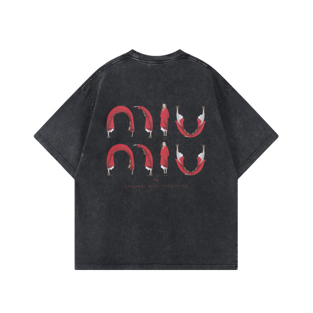 ORI FREDERIQO PRINTED WASHED TEE