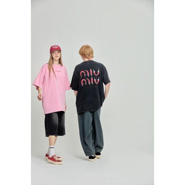 ORI FREDERIQO PRINTED WASHED TEE