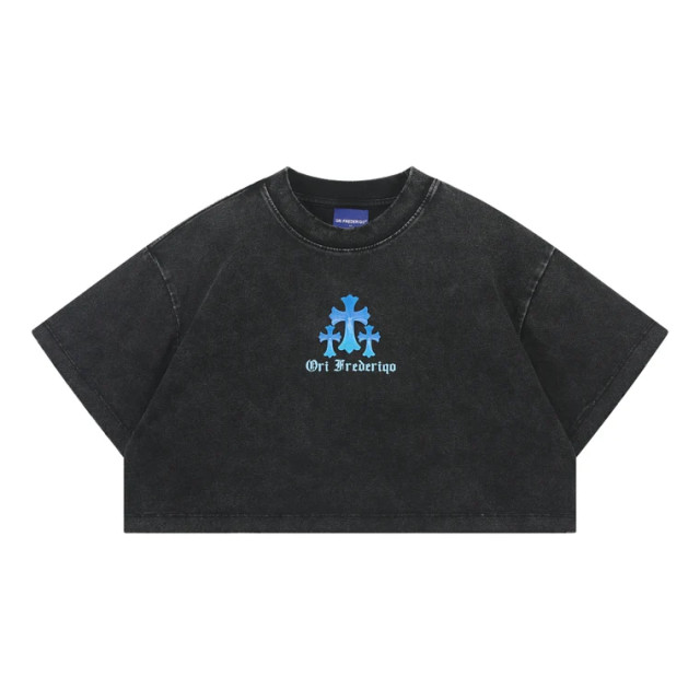 ORI FREDERIQO WOMEN PRINTED WASHED TEE