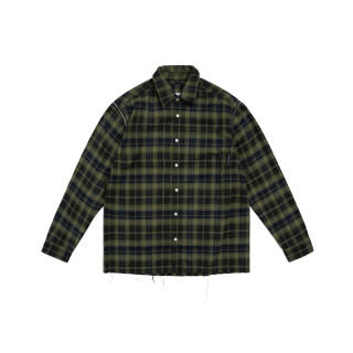 PHANTACI PHORTY GRUNGE PLAID SHIRT