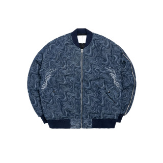 PHANTACI PHORTY ILLUSION DENIM BOMBER
