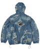 THUG CLUB HELL DENIM CAMO HOODED ZIP-UP