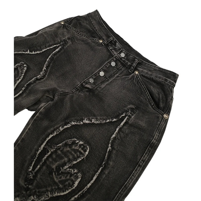 THUG CLUB DENIM TRIBAL PANTS