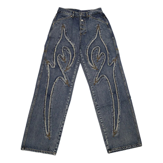 THUG CLUB DENIM TRIBAL PANTS